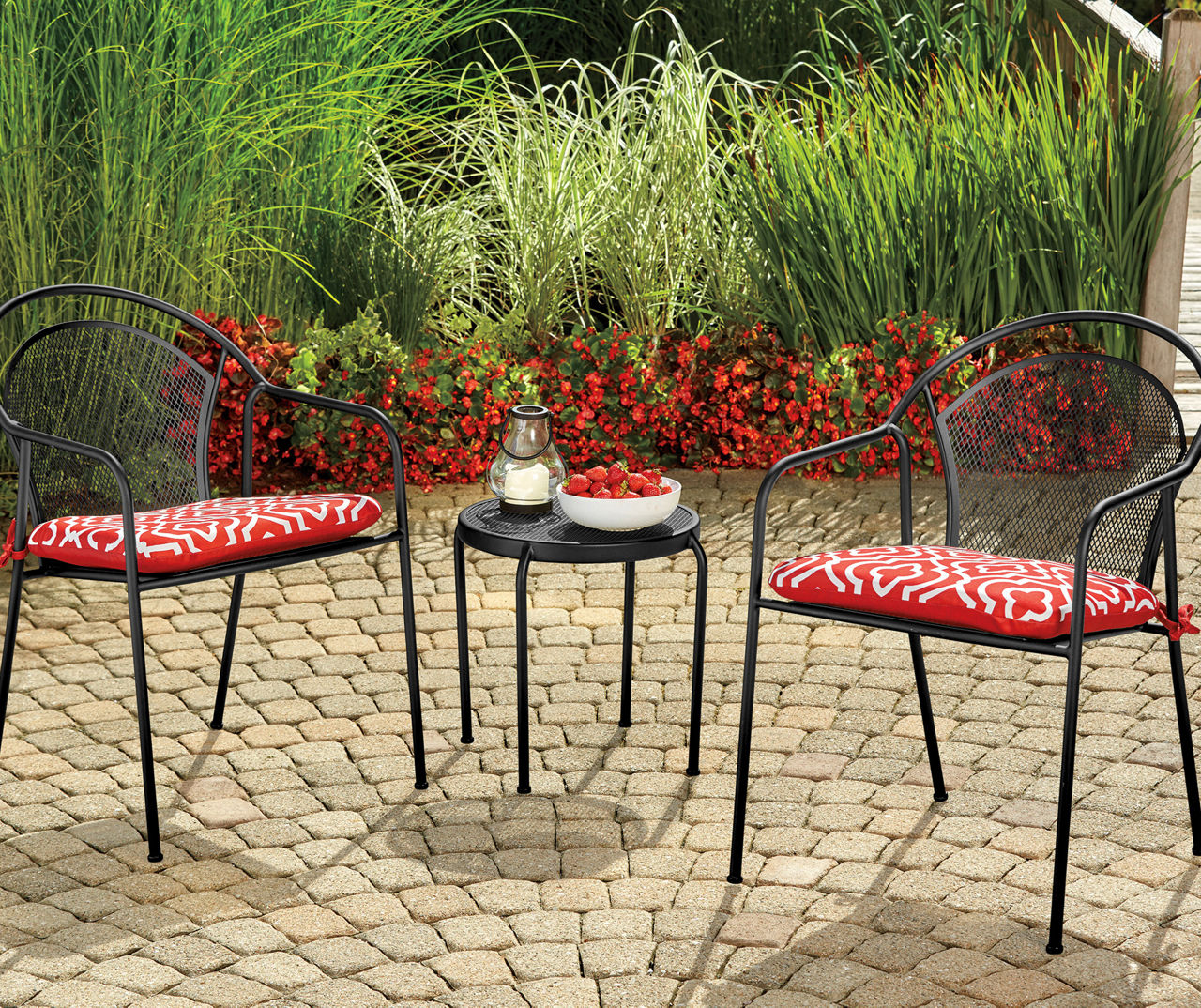 Black mesh patio chairs hot sale